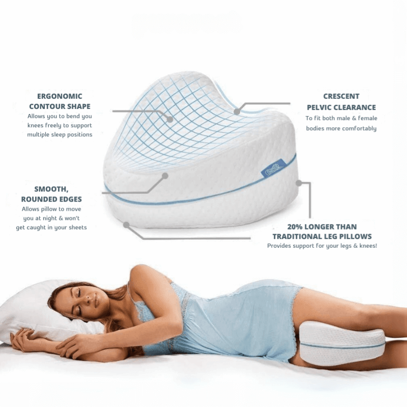 PuraRest™ Memory Foam Leg Support Pillow